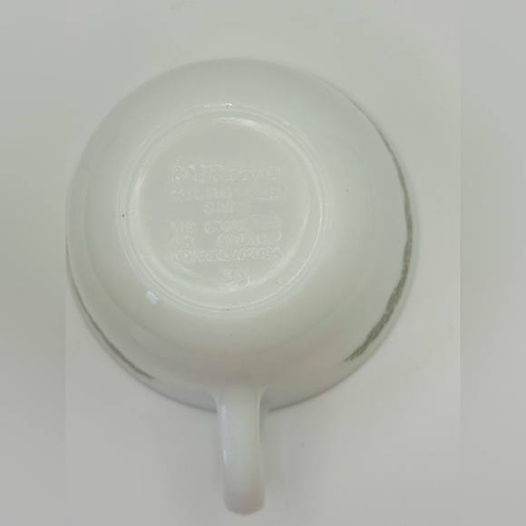 Vintage Pyrex Crazy Daisy Spring Blossom Green Milk Glass Cups Set of 6! - Picture 5 of 16